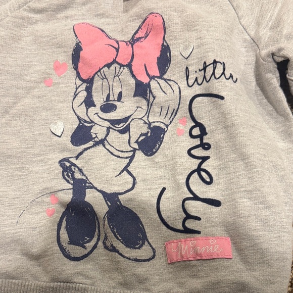 Disney Gray Sweatshirt with Pink and Black Cartoon Design - Picture 5 of 5